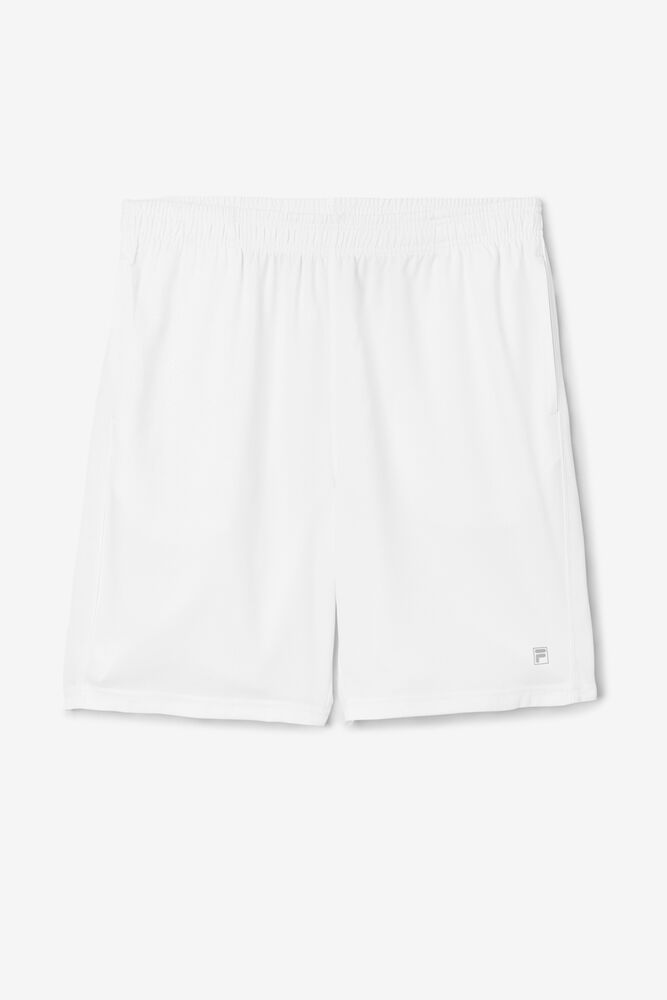 Fila Shorts Mens White - Core 9" - Philippines 1825476-VC